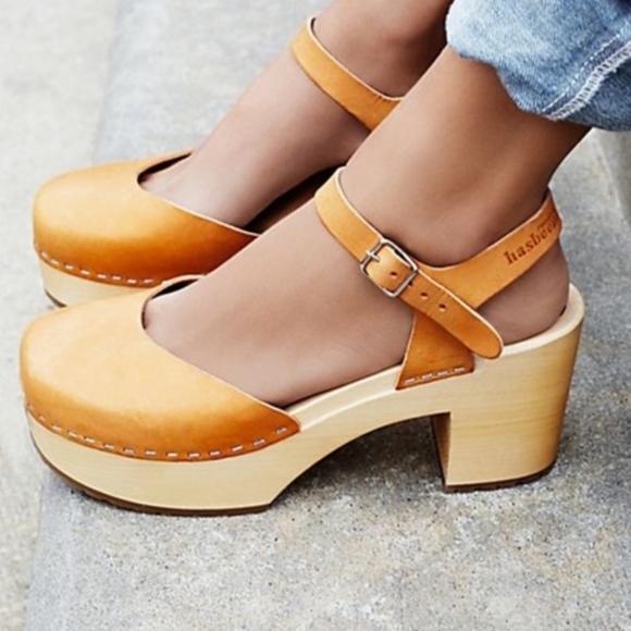 Swedish Hasbeens Shoes - Swedish Hasbeens Krillan Wooden Clogs 37